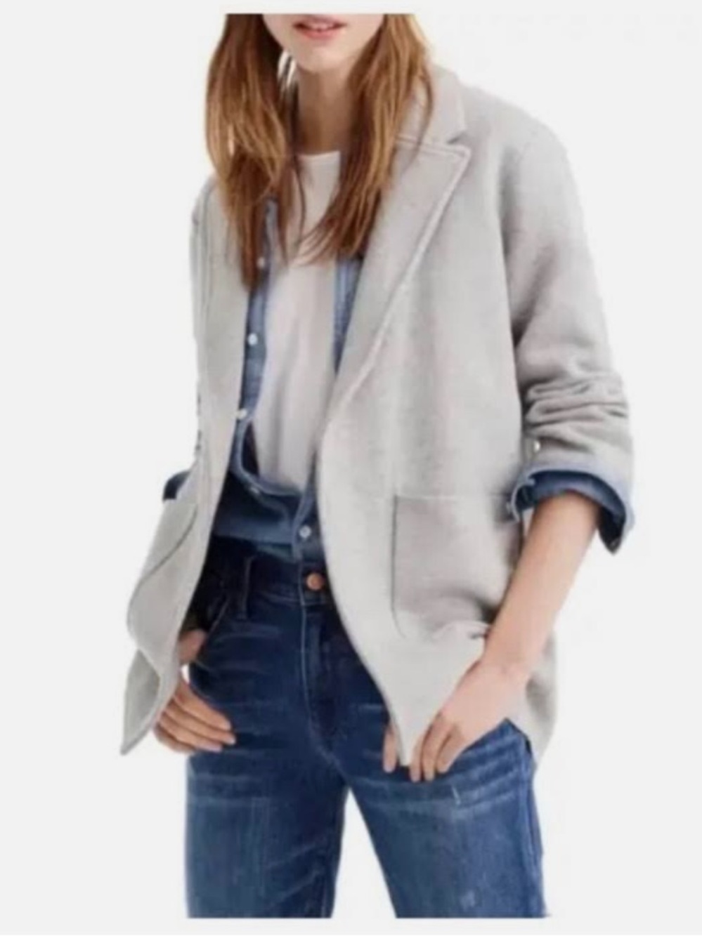 J Crew Sophie Sweater Jacket Women's size small, Merino wool blend